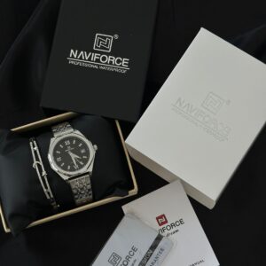 Naviforce Polygon Dial Ladies Watch- NF5052